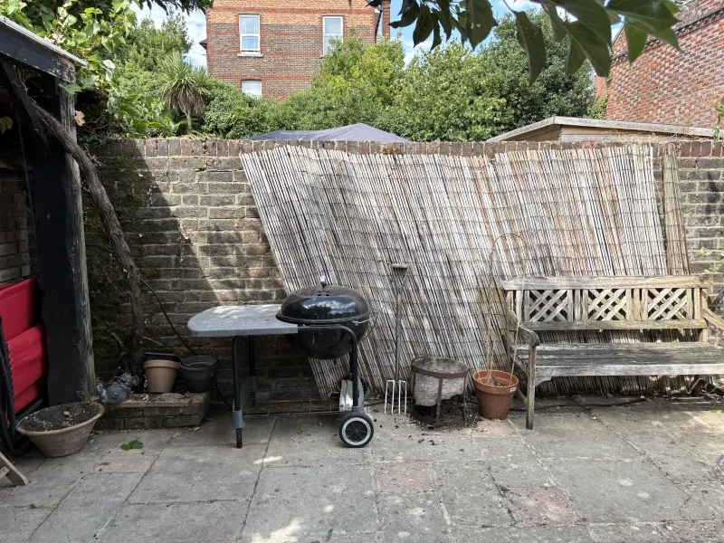 The same garden after the visit